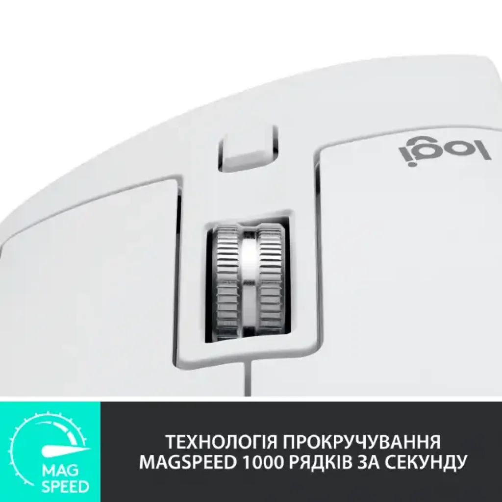 Миша LOGITECH MX Master 3S Performance Wireless Mouse PALE GREY (910-006560) UA