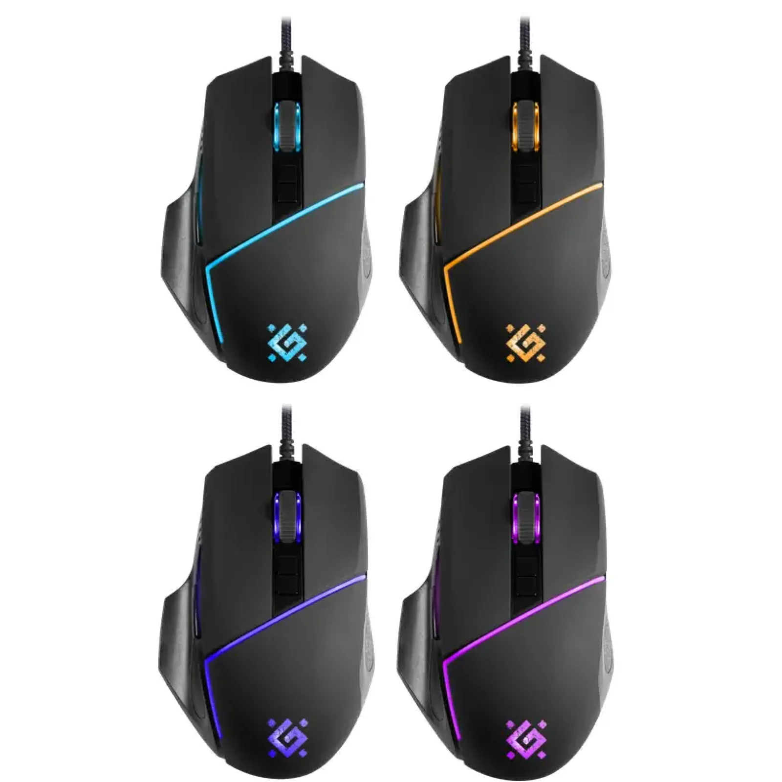 Мышь DEFENDER (52880) Warfame GM-880L RGB, 8 кнопок,12800 dpi UA