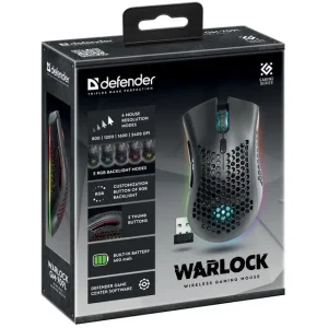 Мышь DEFENDER Warlock GM-709L RGB, Black (52709) UA