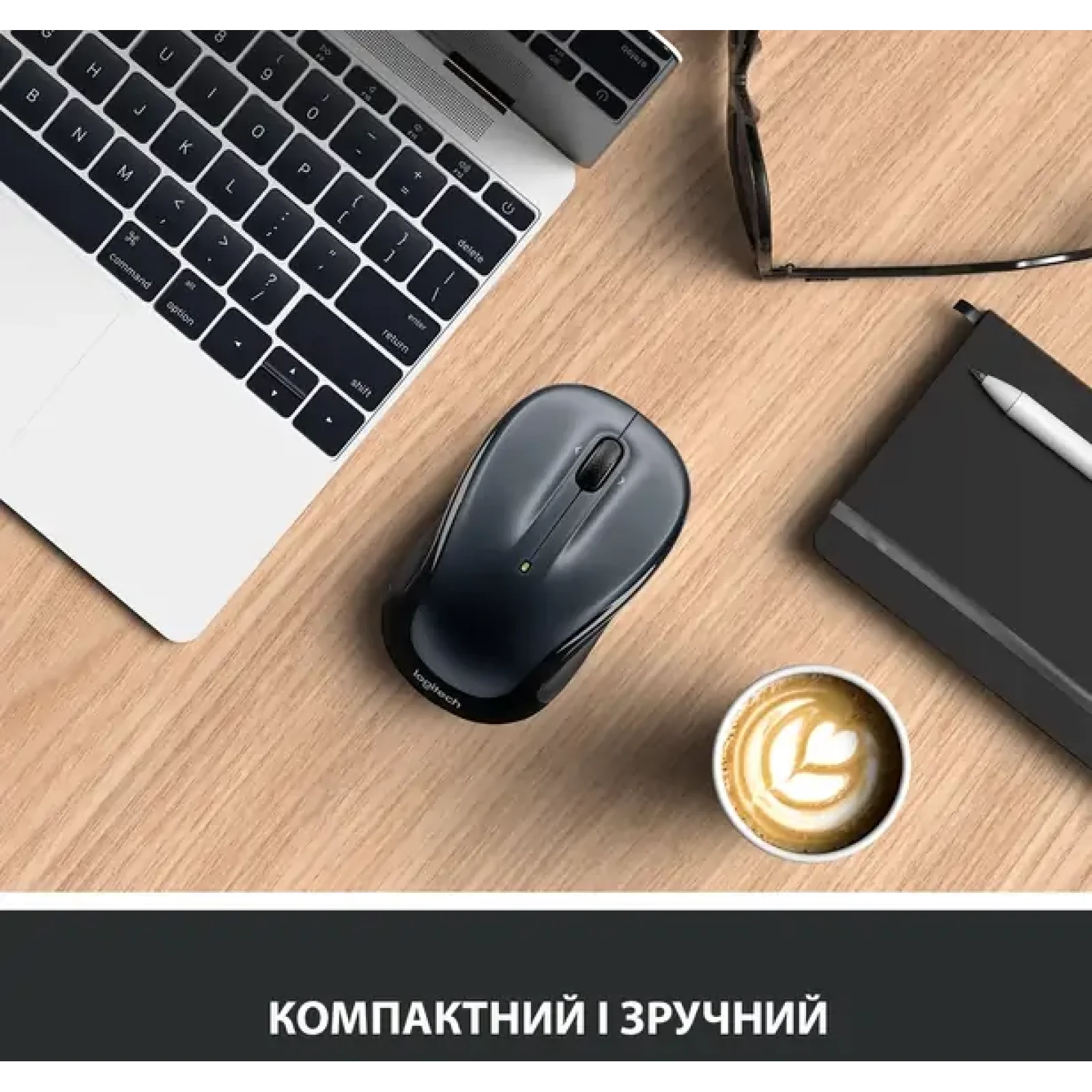 Мышь LOGITECH M325s Wireless Dark Silver (910-006812) UA