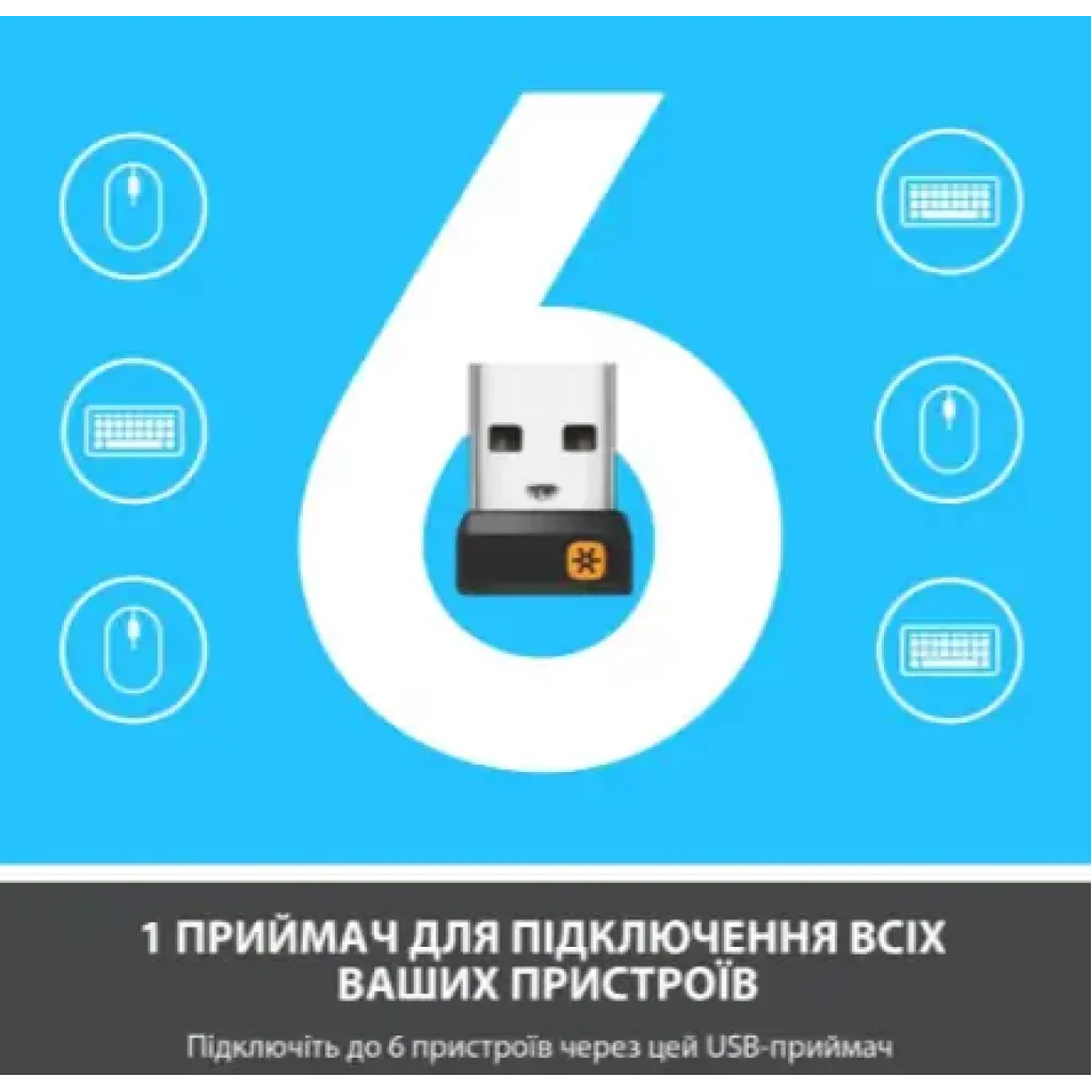 Мышь LOGITECH M325s Wireless Light Silver (910-006813) UA