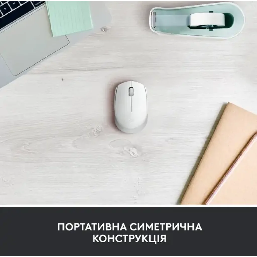 Мышь LOGITECH M171 Wireless Mouse - White (910-006867) UA