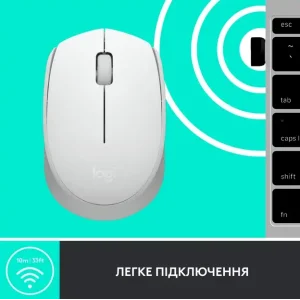 Мышь LOGITECH M171 Wireless Mouse - White (910-006867) UA