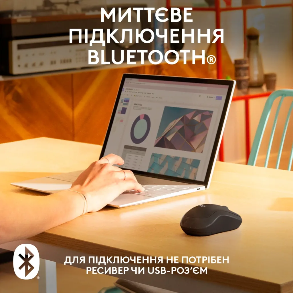 Мышь LOGITECH M240 Silent Bluetooth, Graphite UA