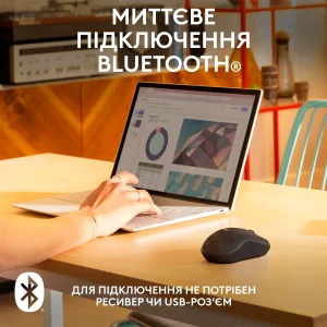 Мышь LOGITECH M240 Silent Bluetooth, Graphite UA