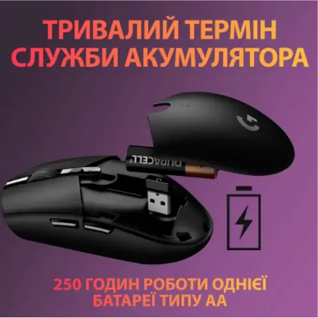 Мышь LOGITECH Wireless Gaming Mouse G305 Black UA