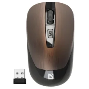 Миша DEFENDER (52992) Wave MM-995, 4D, 800-1600dpi, BRONZE, wireless, silent UA