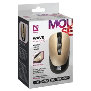Миша DEFENDER (52992) Wave MM-995, 4D, 800-1600dpi, BRONZE, wireless, silent UA