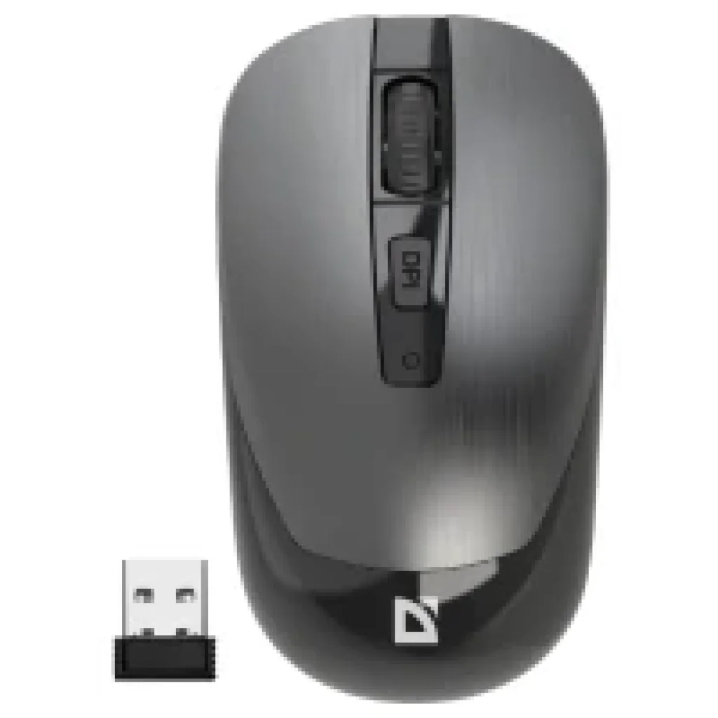 Мышь DEFENDER (52993) Wave MM-995, 4D, 800-1600dpi, GRAY, wireless, silent UA