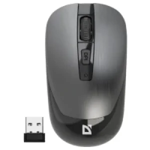Мышь DEFENDER (52993) Wave MM-995, 4D, 800-1600dpi, GRAY, wireless, silent UA