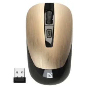 Мышь DEFENDER (52994) Wave MM-995, 4D, 800-1600dpi, GOLD, wireless, silent UA