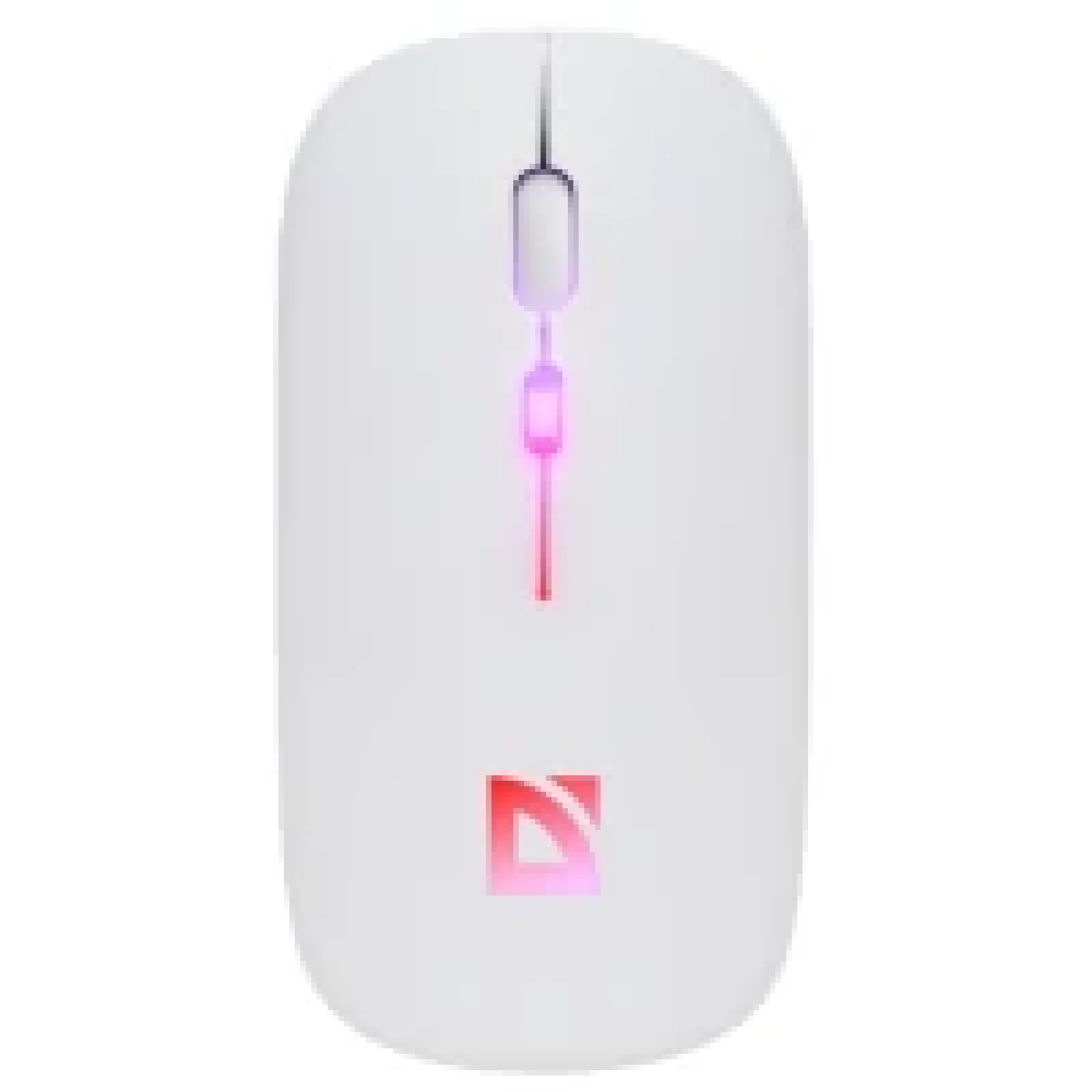 Мышь DEFENDER (52998) Touch MM-997, 2.4+BT, RGB, 500mAh, WHITE, wireless, silent UA