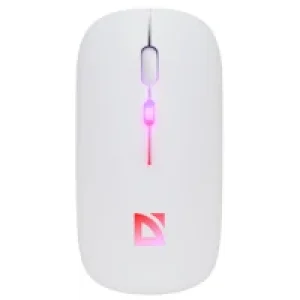 Мышь DEFENDER (52998) Touch MM-997, 2.4+BT, RGB, 500mAh, WHITE, wireless, silent UA