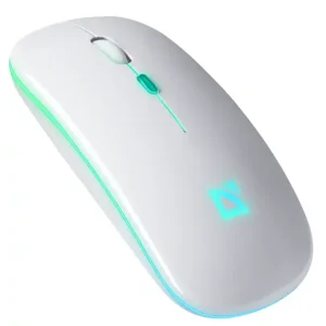 Мышь DEFENDER (52998) Touch MM-997, 2.4+BT, RGB, 500mAh, WHITE, wireless, silent UA