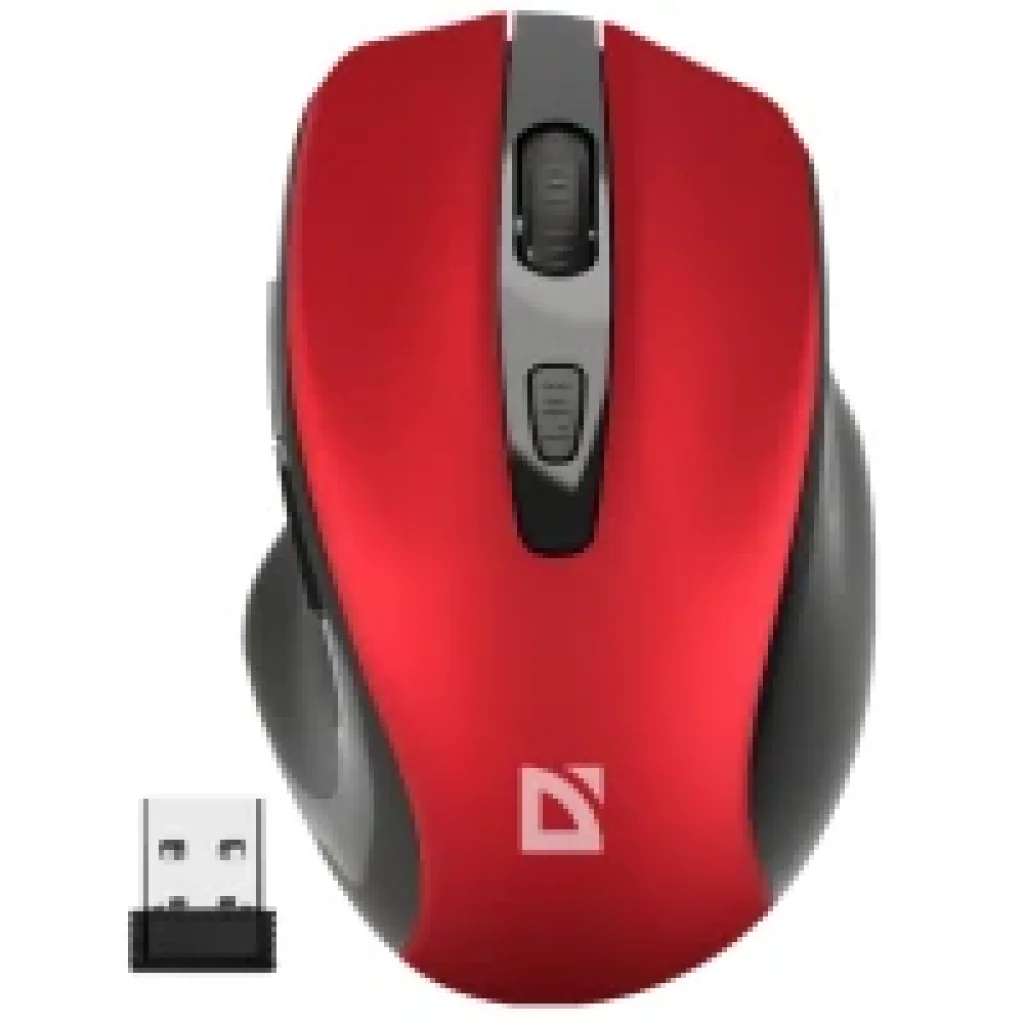Мышь DEFENDER (52052) Prime MB-053, 6D, 800-1600dpi, RED, wireless, silent UA