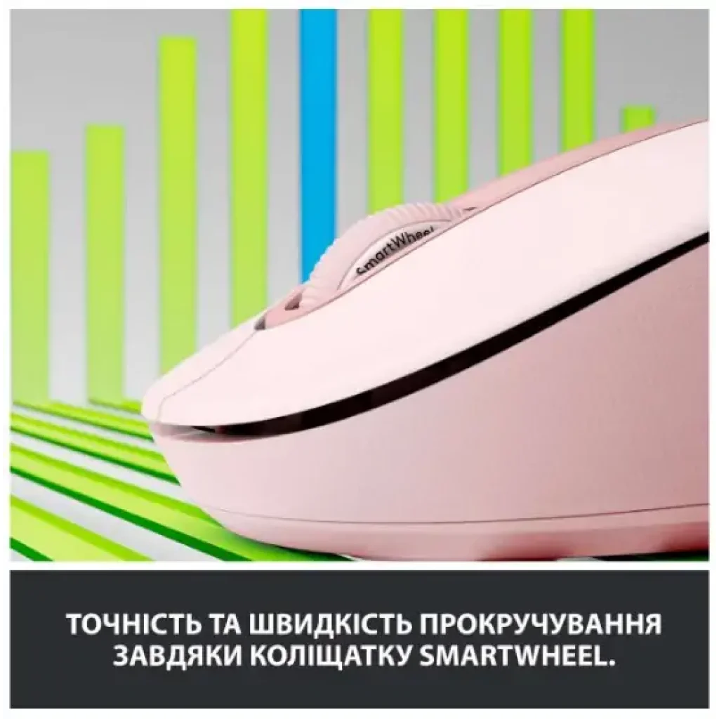 Мышь LOGITECH Signature M650 L Wireless Rose (910-006237) UA