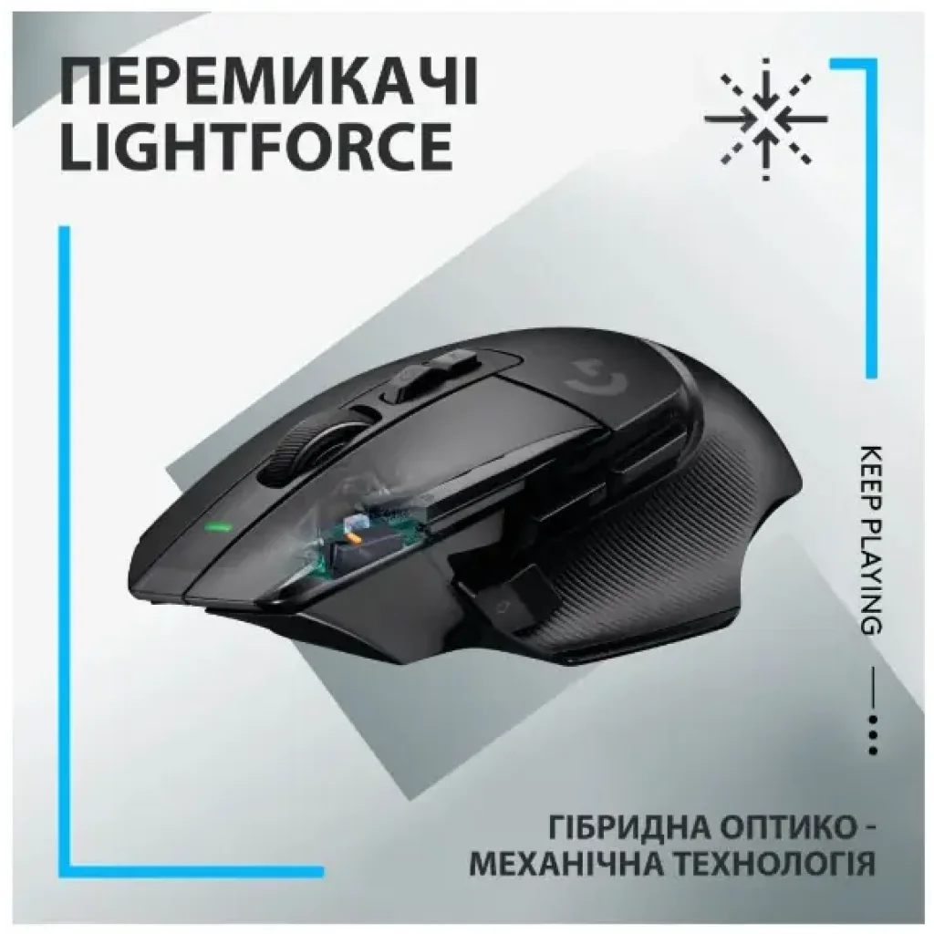 Мышь LOGITECH G502 X LIGHTSPEED, Black (910-006180) UA