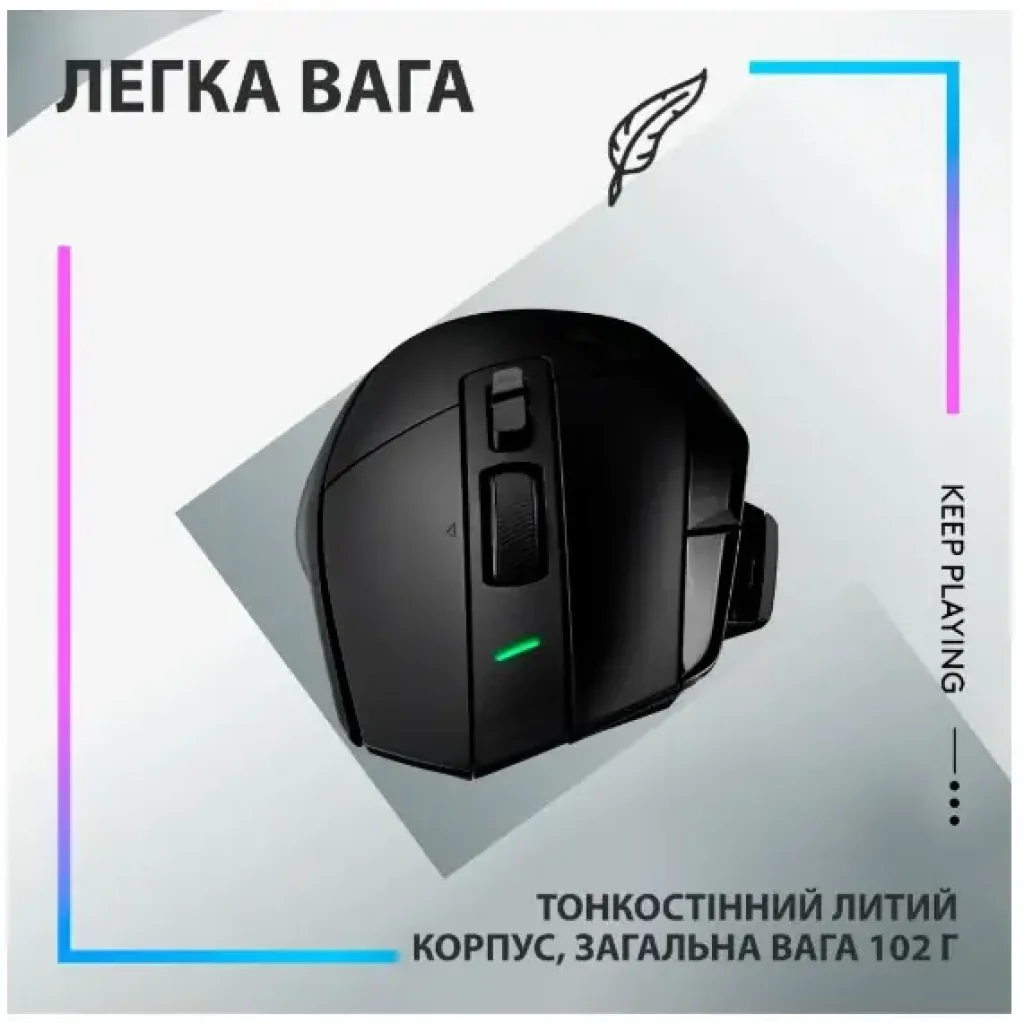 Мышь LOGITECH G502 X LIGHTSPEED, Black (910-006180) UA