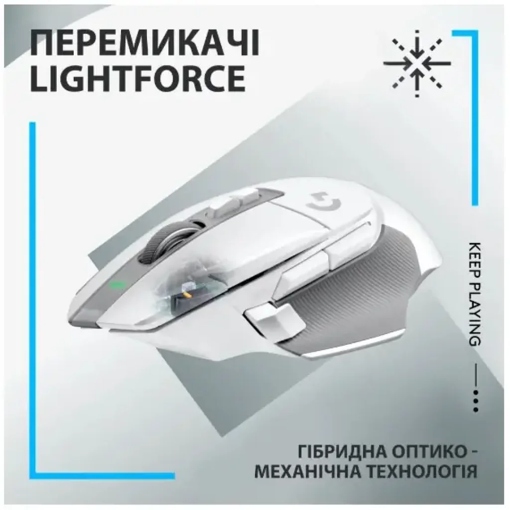 Миша LOGITECH G502 X LIGHTSPEED, White (910-006189) UA