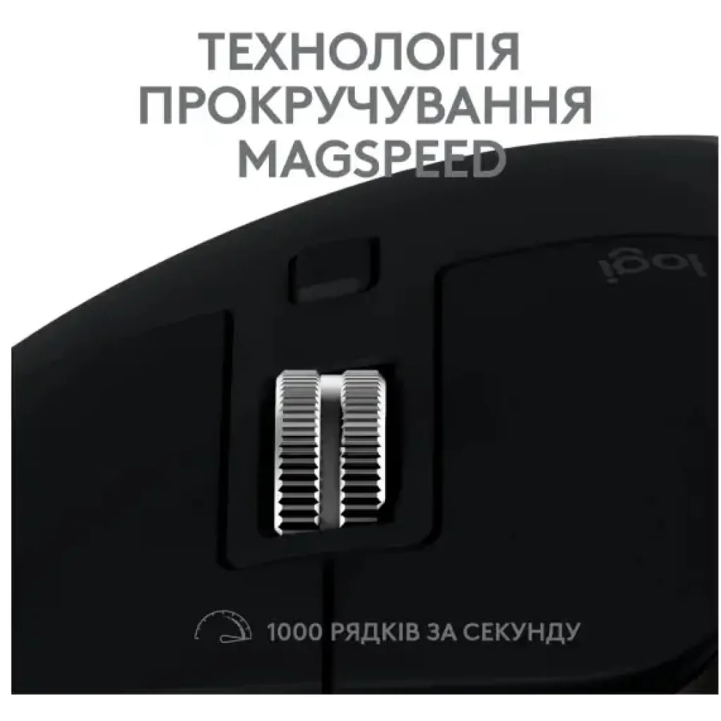 Миша LOGITECH MX Master 3S For Mac Performance Wireless, Space Grey (910-006571) UA