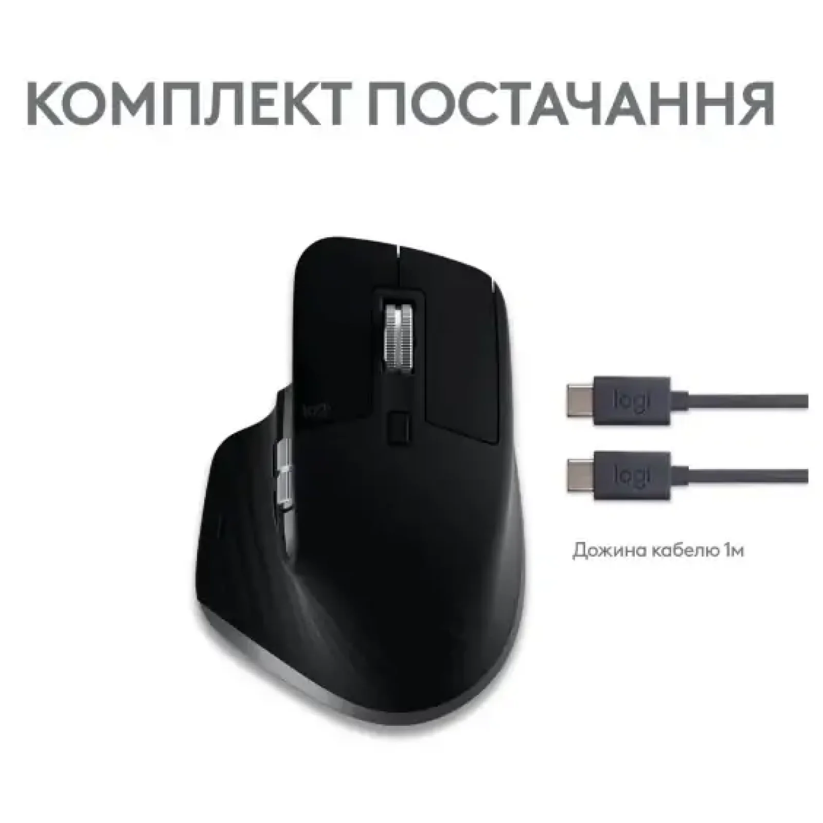 Мышь LOGITECH MX Master 3S For Mac Performance Wireless, Space Grey (910-006571) UA