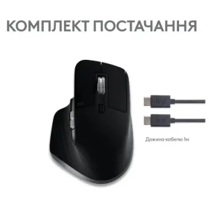 Миша LOGITECH MX Master 3S For Mac Performance Wireless, Space Grey (910-006571) UA