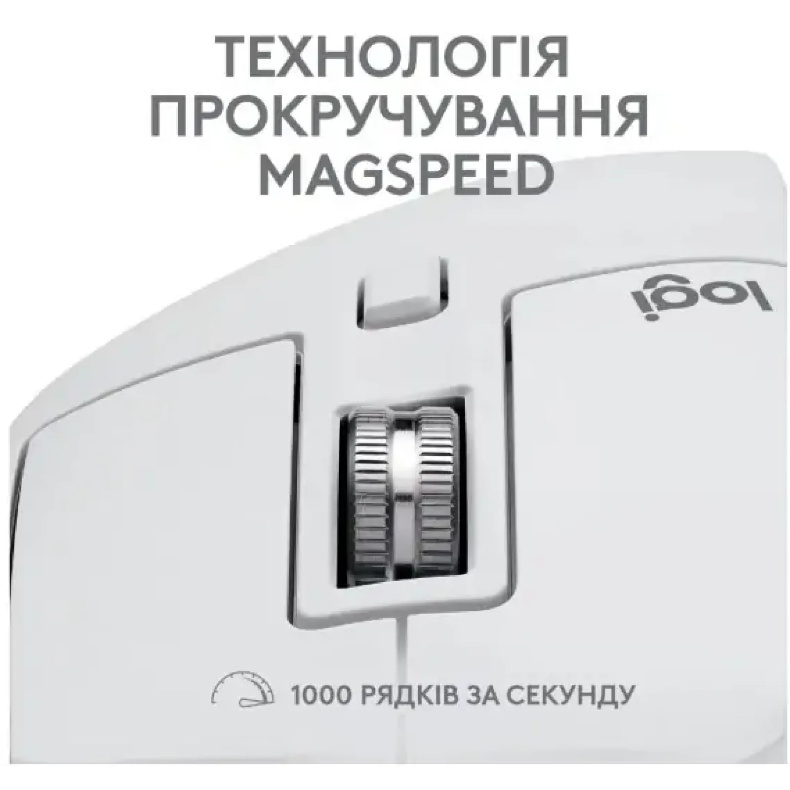 Мышь LOGITECH MX Master 3S For Mac Performance Wireless, Pale Grey (910-006572) UA