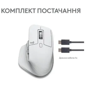 Мышь LOGITECH MX Master 3S For Mac Performance Wireless, Pale Grey (910-006572) UA