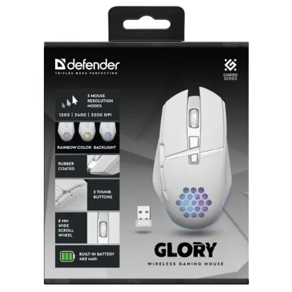 Мышь DEFENDER Glory GM-514, LED White (52513) UA