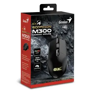 Мышь GENIUS Scorpion M300, Black ,USB UA