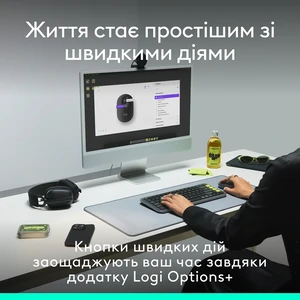 Миша Logitech POP Mouse Graphite, Bluetooth (910-007412) UA