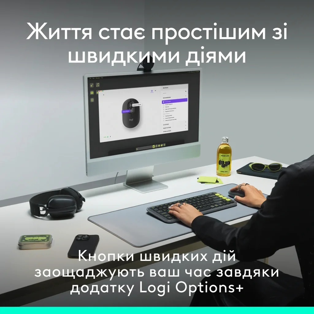 Мышь Logitech POP Mouse Rose, Bluetooth (910-007413) UA