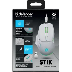 Мышь Defender Stix GM-009 White (52009) UA