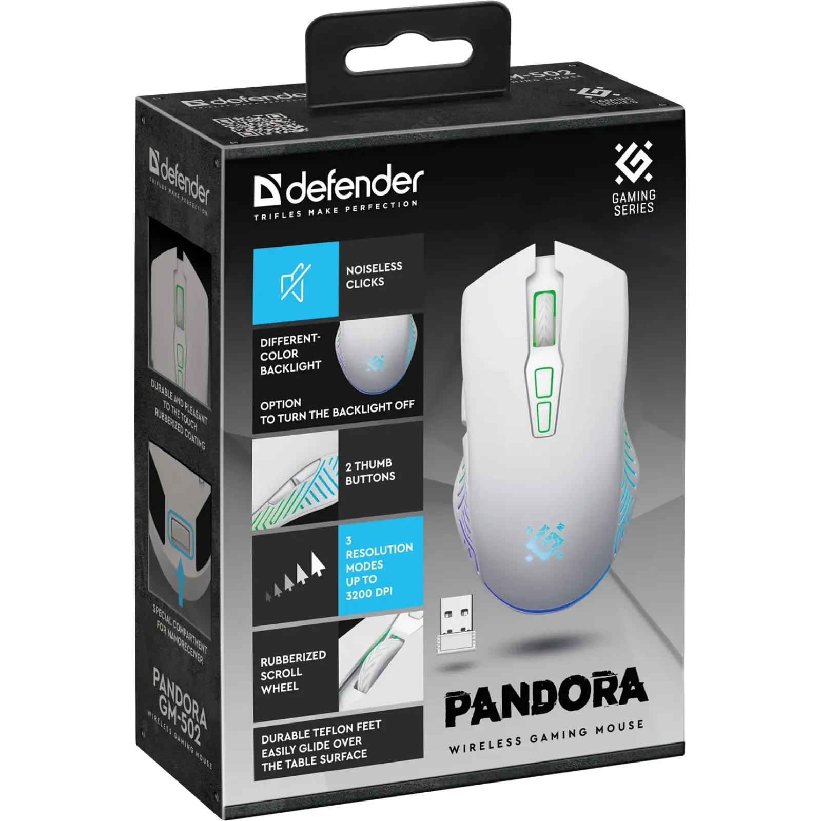 Мышь Defender Pandora GM-502 White (52502) UA