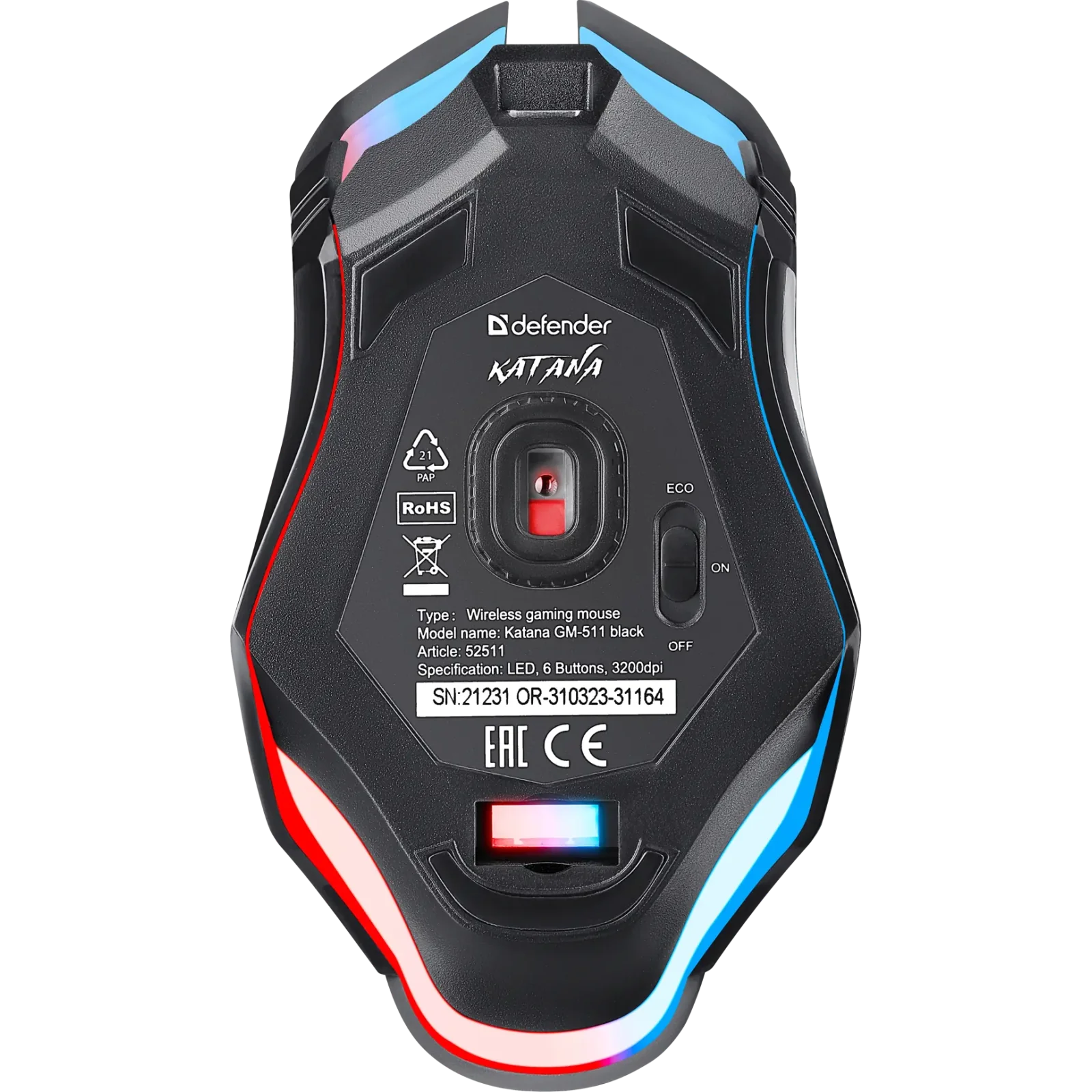 Миша Defender Katana GM-511 Black (52511) UA