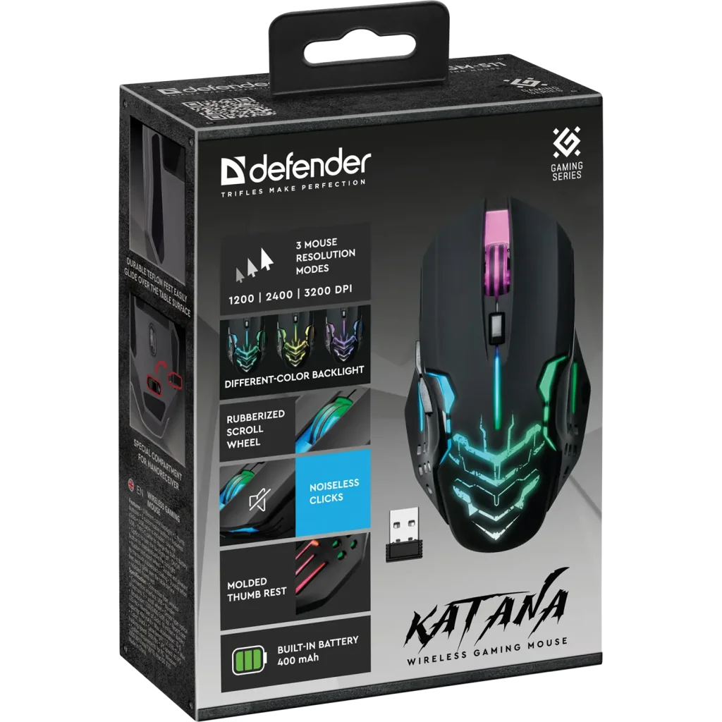 Мышь Defender Katana GM-511 Black (52511) UA