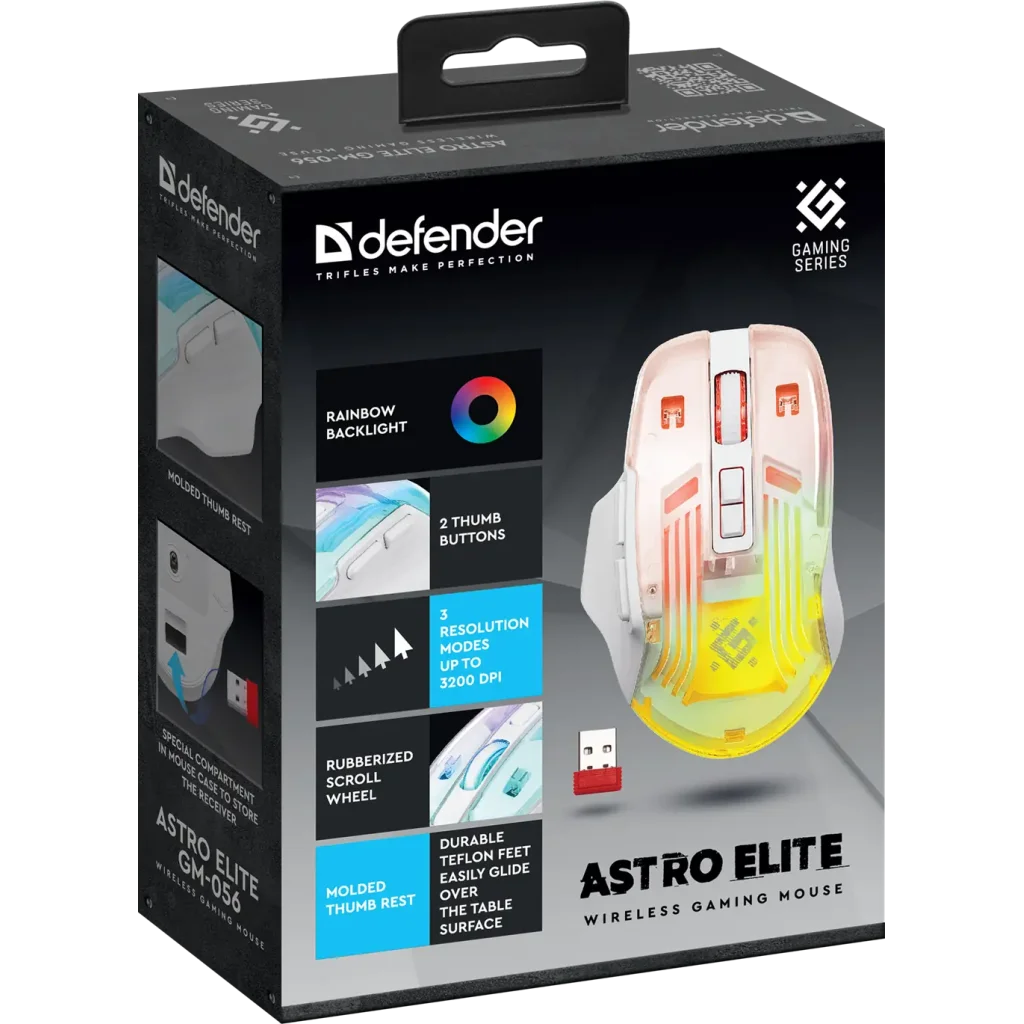 Мышь Defender Astro Elite GM-056 White (52056) UA