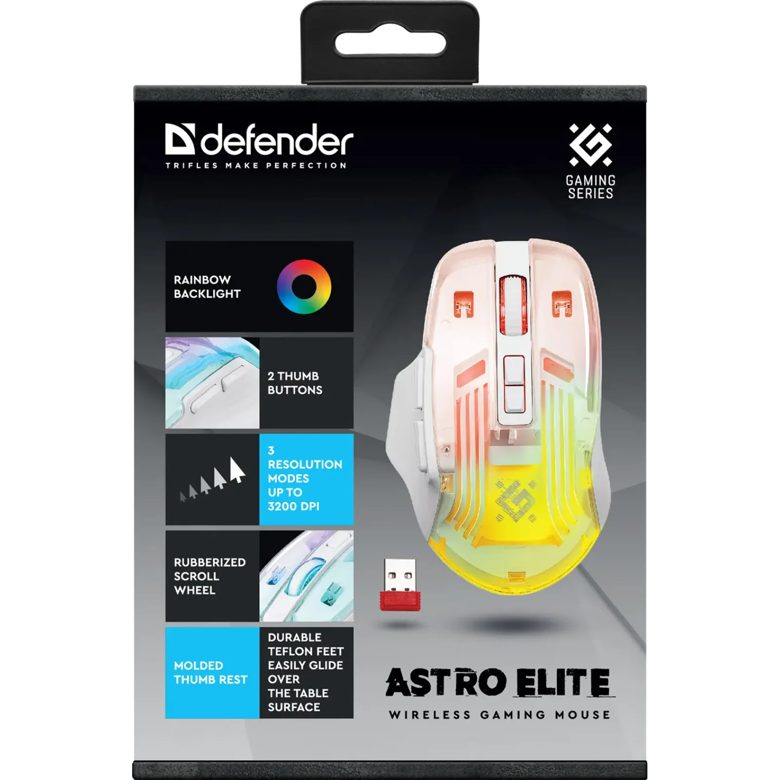 Миша Defender Astro Elite GM-056 White (52056) UA