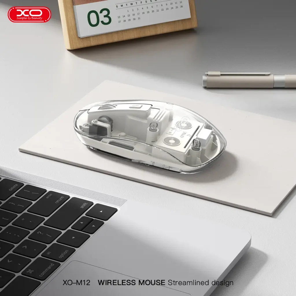 Мышь XO M12 Bluetooth wireless transparent White UA