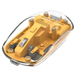 Миша XO M12 Bluetooth wireless transparent Yellow UA