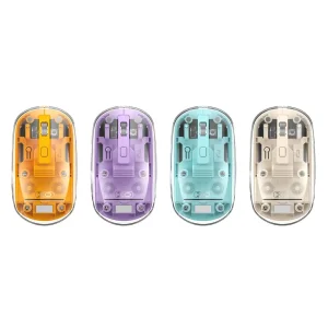 Миша XO M12 Bluetooth wireless transparent Purple UA