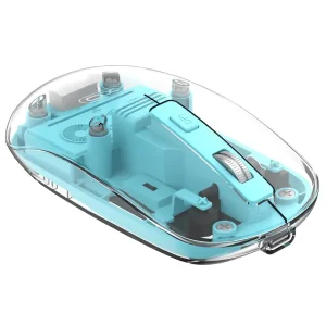 Миша XO M12 Bluetooth wireless transparent Blue UA