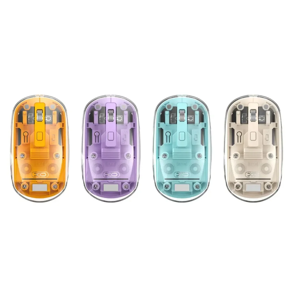 Миша XO M12 Bluetooth wireless transparent Blue UA