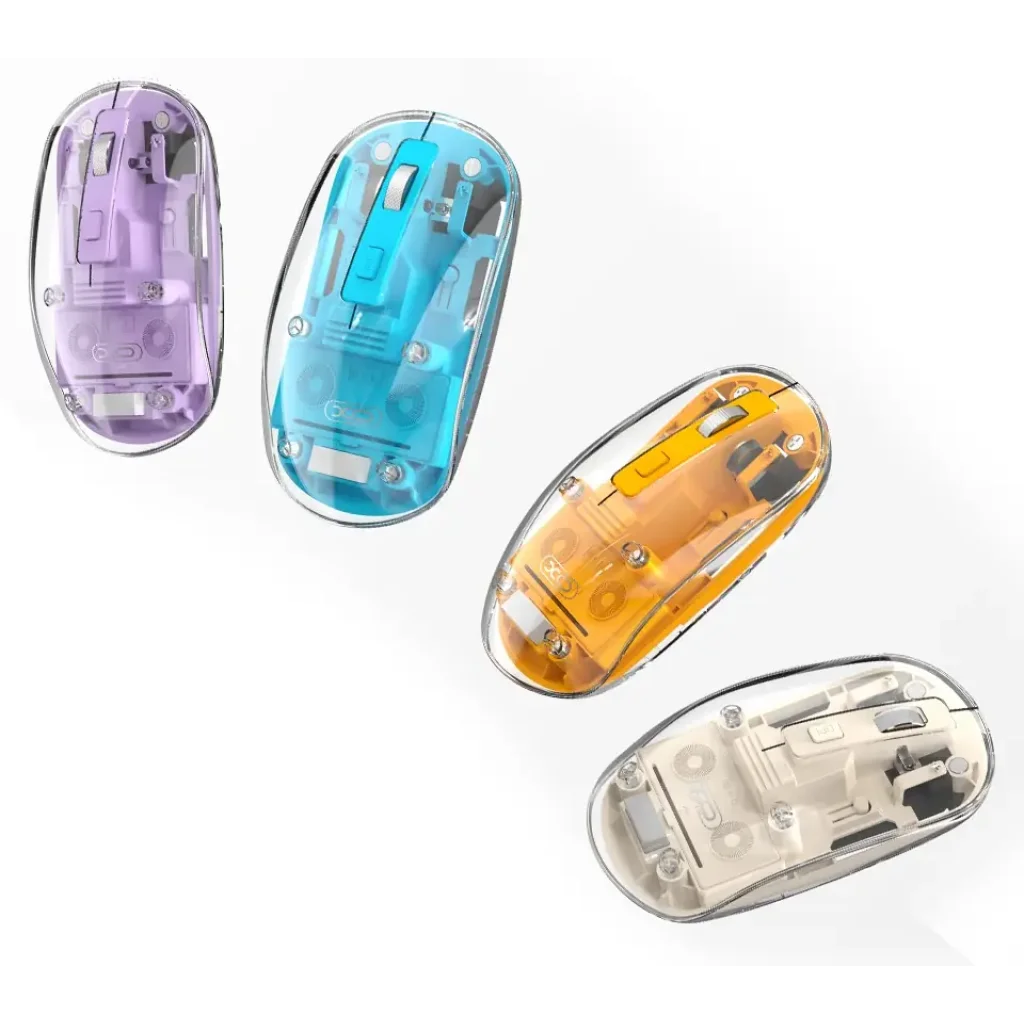 Миша XO M12 Bluetooth wireless transparent Blue UA