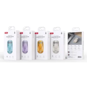Миша XO M12 Bluetooth wireless transparent Blue UA