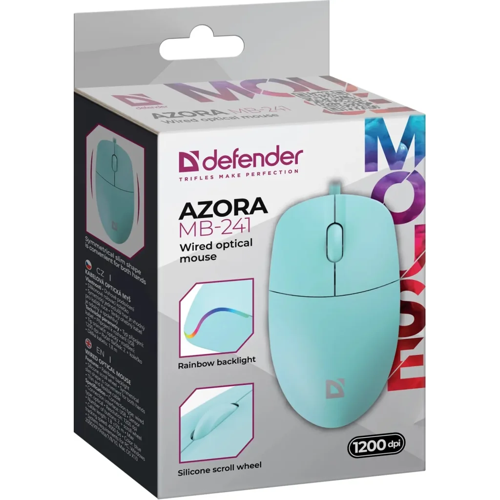 Мышь Defender Azora MB-241 Blue (52243) UA