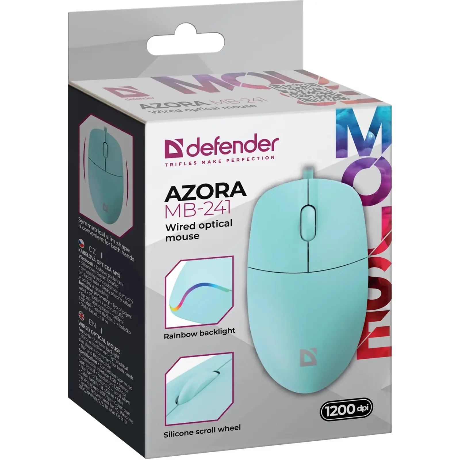Мышь Defender Azora MB-241 Blue (52243) UA