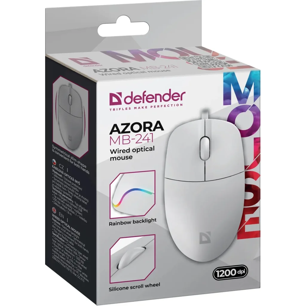 Мышь Defender Azora MB-241 White (52242) UA