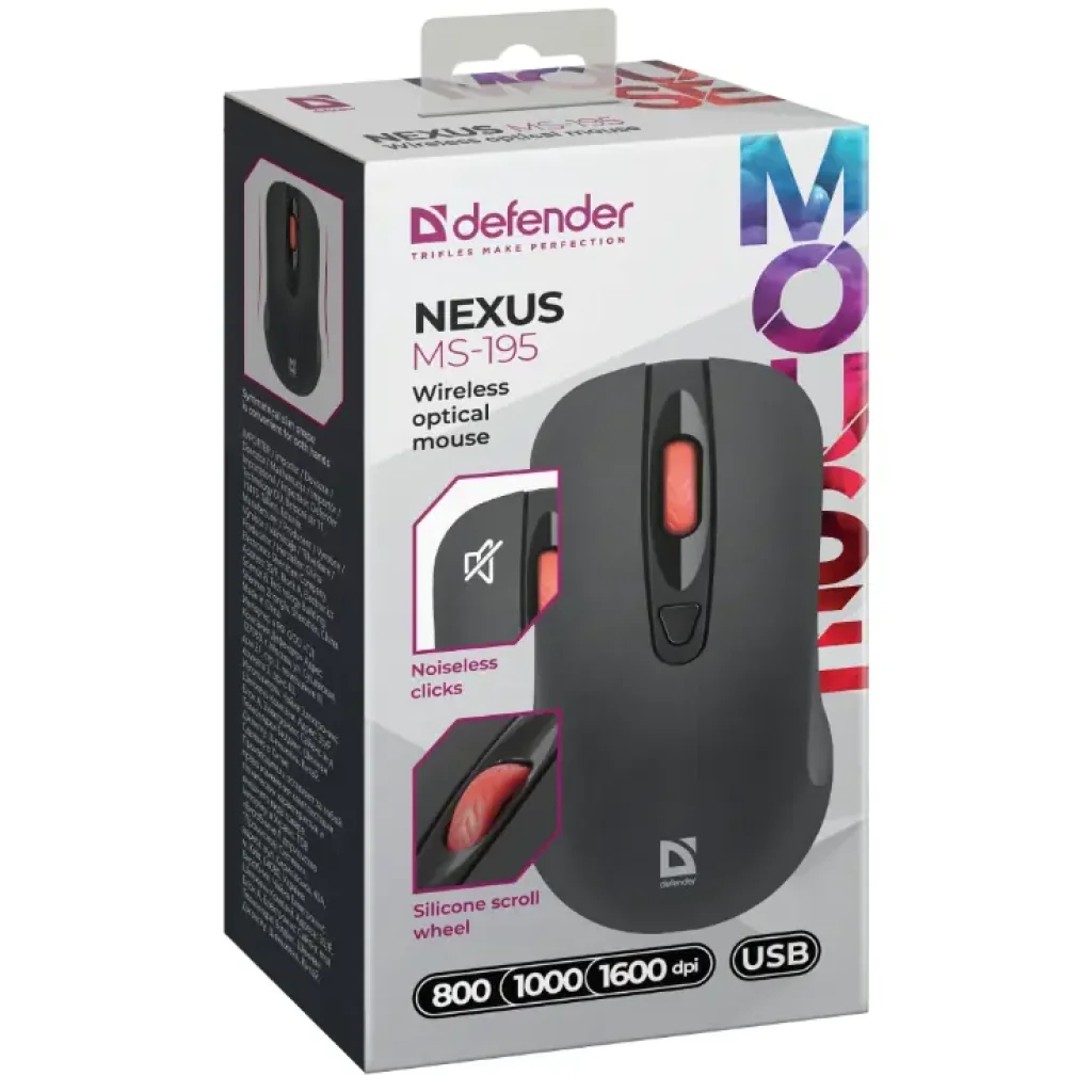 Миша Defender Nexus MS-195 Black (52195) UA