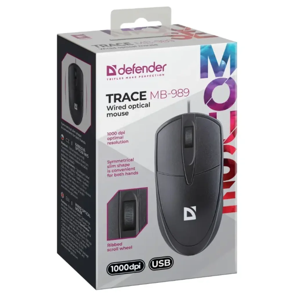 Миша Defender Trace MB-989 Black (52989) UA